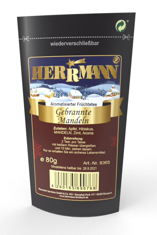 Früchtetee Gebrannte Mandeln